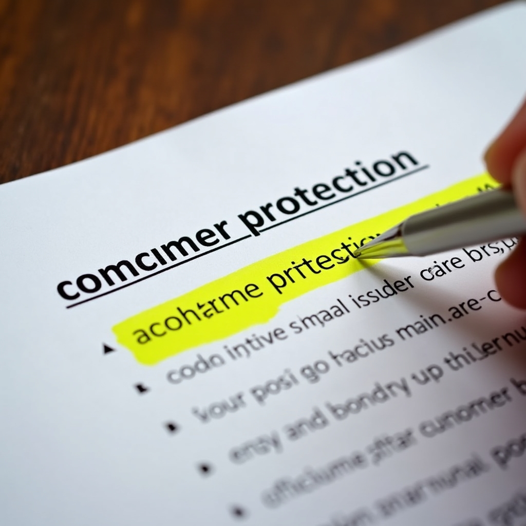 Federal consumer protection law reference document